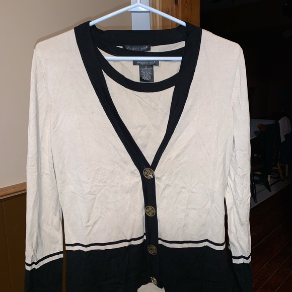 Matching tank top and cardigan from August Silk. Size medium. Freshly washed. - Picture 1 of 1